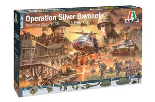 Italeri - diorama operace Silver Bayonet, válka ve Vietnamu, 1965, Model Kit 6184, 1/72