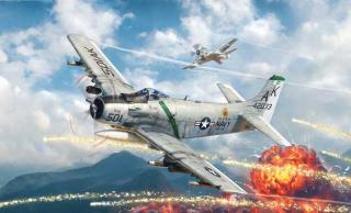 Italeri - Douglas A-1H Skyraider, USAF / US NAVY, Model Kit 2788, 1/48