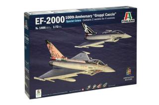 Italeri - Eurofighter Typhoon, 100th Anniversary  Gruppi Caccia , Special Colors, Model Kit letadlo 1406, 1/72