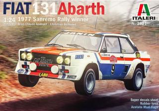 Italeri - Fiat 131 Abarth 1977 San Remo Rally Winter, Model Kit auto 3621, 1/24