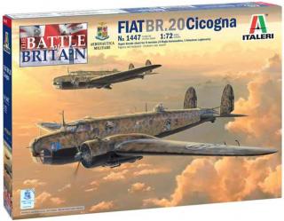 Italeri - Fiat BR.20 Cicogna, Model Kit 1447, 1/72