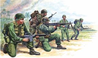 Italeri - figurky americké speciální síly, Válka ve Vietnamu, Model Kit 6078, 1/72
