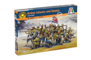 Italeri - figurky britská pěchota a Sepoys, Model Kit 6187, 1/72