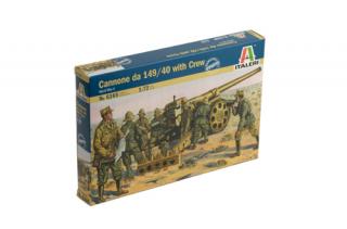 Italeri - figurky dělo Cannone da 149/40 s posádkou, Model Kit 6165, 1/72