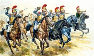 Italeri - figurky francouzská tězká kavalerie, napoleonské války, Model Kit figurky 6003, 1/72