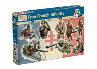 Italeri - figurky vojáků svobodné francie, druhá světová válka, Model Kit 6189, 1/72