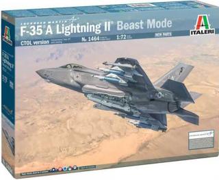 Italeri - Lockheed Martin F-35A Lightning II (Beast Mode), Model Kit letadlo 1464, 1/72