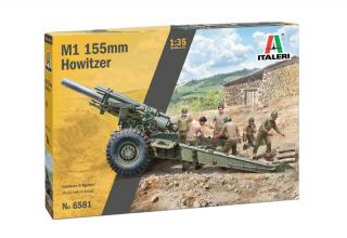 Italeri - M1 155mm Howitzer, Model Kit 6581, 1/35