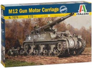 Italeri - M12 Gun Motor Carriage, Model Kit 7076, 1/72