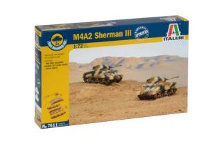 Italeri - M4A2 Sherman III, Fast Assembly 7511, 1/72