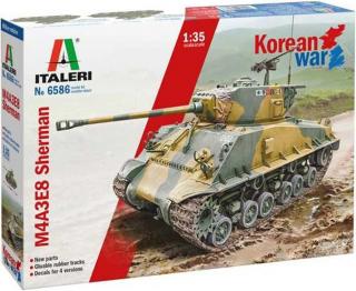 Italeri - M4A3E8 Sherman, Korejská válka, Model Kit 6586, 1/35