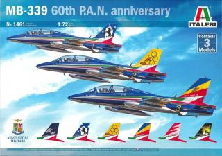 Italeri - Macchi MB 339 P.A.N. 60th Anniversary Special Livery, Model Kit letadlo 1461, 1/72