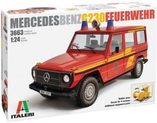 Italeri - Mercedes G230 hasiči, Model Kit auto 3663, 1/24