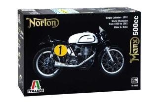 Italeri - Norton Manx 500cc, 1951, Model Kit 4602, 1/9