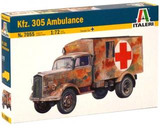 Italeri - Opel Blitz Kfz. 305 Ambulance, Model Kit 7055, 1/72