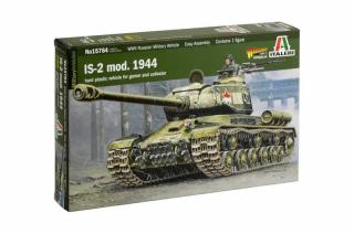 Italeri - sovětský těžký tank IS-2 Mod. 1944, Wargames tank 15764, 1/56