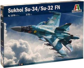 Italeri - Suchoj Su-34 Fullback/Suchoj Su-32 FN, Model Kit 1379, 1/72