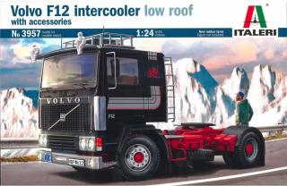 Italeri - Volvo F-12 Intercooler (Low Roof) with accessories, Model Kit truck 3957, 1/24