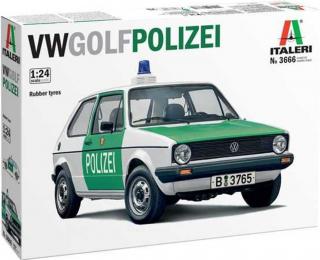 Italeri - VW Golf  POLIZEI , Model Kit auto 3666, 1/24