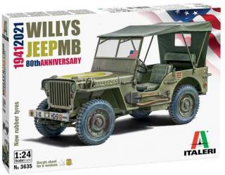 Italeri - Willys Jeep MB, Model Kit auto 3635, 1/24