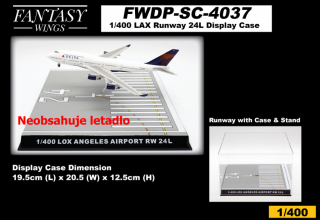 JC Wings - Stojánek - Diorama set - letištní runway - Los Angeles, 1/400