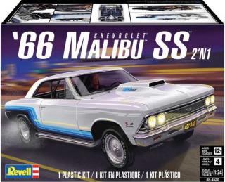 Revell - 1966 Malibu SS, Plastic ModelKit MONOGRAM auto 4520, 1/24