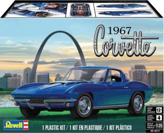 Revell - 1967 Corvette Sting Ray Sport Coupe 2N1, Plastic ModelKit MONOGRAM auto 4517, 1/25