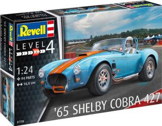 Revell - 65 Shelby Cobra 427, Plastic ModelKit auto 07708, 1/24