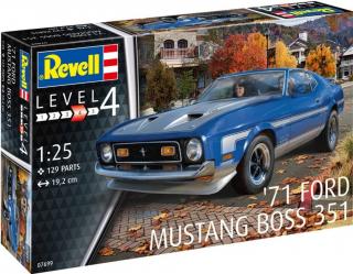 Revell - 71 Ford Mustang Boss 351, Plastic ModelKit auto 07699, 1/25