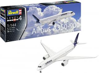 Revell - Airbus A350-900, Lufthansa New Livery, Plastic ModelKit 03881, 1/144
