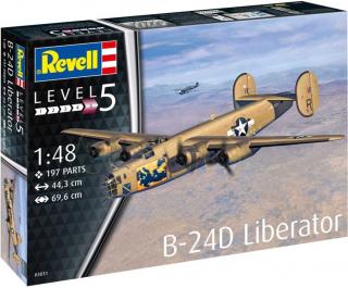 Revell - B-24D Liberator, Plastic ModelKit letadlo 03831, 1/48