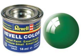 Revell - Barva emailová 14ml - 61 lesklá smaragdově zelená (emerald green gloss), 32161