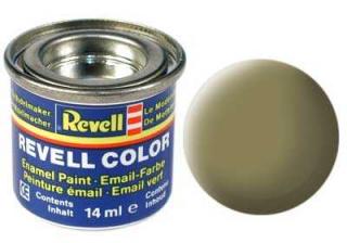 Revell - Barva emailová 14ml - č. 42 matná olivově žlutá (olive yellow mat), 32142