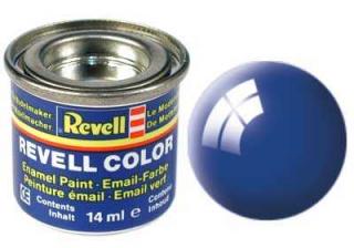 Revell - Barva emailová 14ml - č. 52 lesklá modrá (blue gloss), 32152