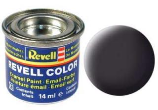 Revell - Barva emailová 14ml - č. 6 matná dehtově černá (tar mat), 32106