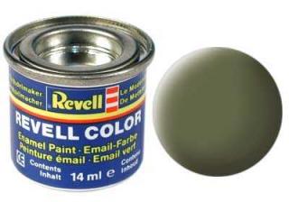 Revell - Barva emailová 14ml - č. 68 matná tmavě zelená (dark green mat RAF), 32168