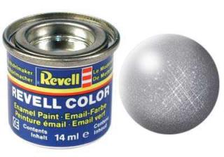 Revell - Barva emailová 14ml - č. 91 metalická ocelová (steel  metallic), 32191