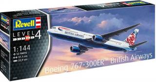 Revell - Boeing 767-300ER (British Airways Chelsea Rose), Plastic Modelkit 03862, 1/144