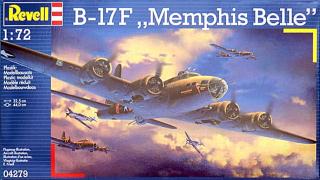 Revell - Boeing B-17F Flying Fortress,  Memphis Belle , ModelKit 04279, 1/72