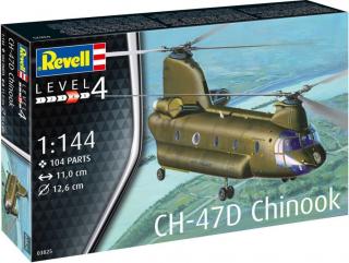 Revell - CH-47D Chinook, ModelSet vrtulník 63825, 1/144