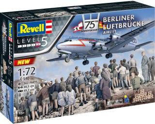Revell - DC- 4, 75th Anniversary  Berliner Luftbrücke , Gift-Set letadlo 05652, 1/72