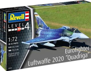 Revell -  Eurofighter  Luftwaffe 2020 Quadriga , Plastic ModelKit 03843, 1/72