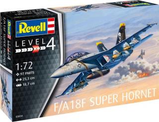 Revell - F/A18F Super Hornet, ModelSet letadlo 63834, 1/72