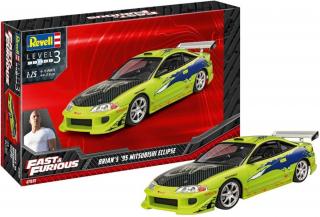 Revell - Fast & Furious Brian's 1995 Mitsubishi Eclipse,  ModelKit 07691, 1/25