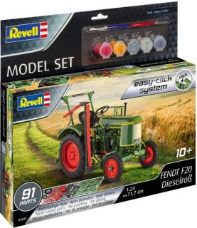 Revell - Fendt F20 Dieselroß, EasyClick ModelSet traktor 67822, 1/24