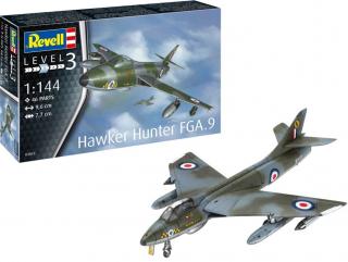 Revell - Hawker Hunter FGA.9, ModelSet letadlo 63833, 1/144
