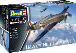 Revell - Hawker Hurricane Mk IIb, Plastic ModelKit letadlo 04968, 1/32