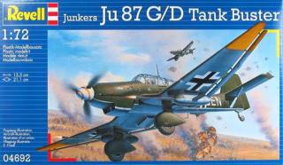Revell - Junkers Ju-87 G/D Stuka, Tank Buster, ModelKit 04692, 1/72