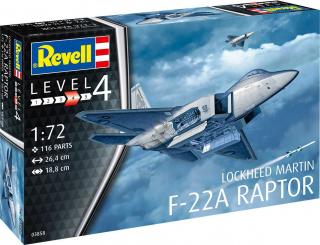 Revell - Lockheed Martin F-22A Raptor, ModelKit 03858, 1/72