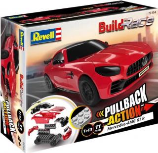 Revell - Mercedes-AMG GT R, červený, Build 'n Race auto 23154, 1/43